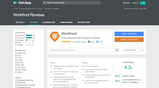 
                            5. Workfront Reviews - Ratings, Pros & Cons, Analysis and more | GetApp®