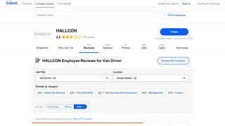 
                            1. Working as a Van Driver at HALLCON: Employee Reviews | Indeed.com