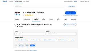 
                            6. Working as an Adjuster at E. A. Renfroe & Company: 72 Reviews ...