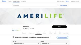 
                            4. Working as an Independent Agent at AmeriLife: Employee Reviews ...