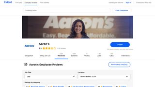 
                            9. Working at Aaron's: 3,055 Reviews | Indeed.com