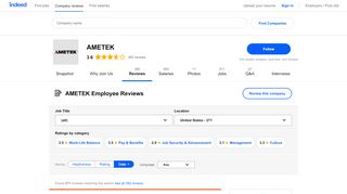 
                            6. Working at AMETEK: 262 Reviews | Indeed.com