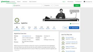 
                            9. Working at AppleOne | Glassdoor