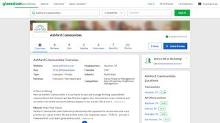 
                            7. Working at Ashford Communities | Glassdoor