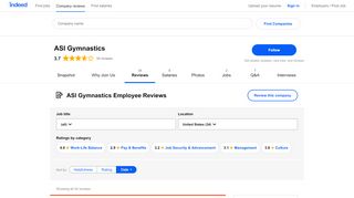 
                            4. Working at ASI Gymnastics: Employee Reviews | Indeed.com