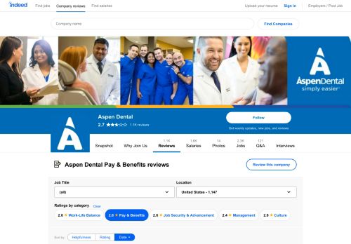 
                            7. Working at Aspen Dental: 235 Reviews about Pay & Benefits | Indeed ...