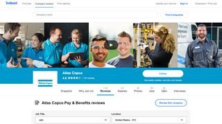 
                            6. Working at Atlas Copco: 108 Reviews about Pay & Benefits | Indeed.com