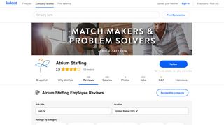 
                            8. Working at Atrium Staffing: 105 Reviews | Indeed.com