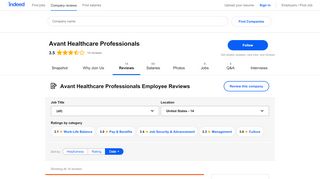 
                            9. Working at Avant Healthcare Professionals: Employee Reviews ...