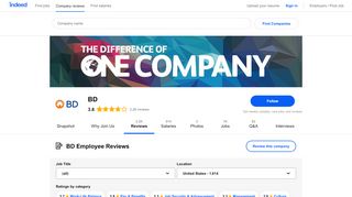 
                            8. Working at BD: 1,590 Reviews | Indeed.com