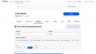 
                            3. Working at C-A-L Ranch: Employee Reviews | Indeed.com