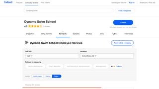 
                            9. Working at Dynamo Swim School: Employee Reviews | Indeed.com