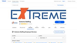 
                            6. Working at Extreme Staffing: Employee Reviews | Indeed.com