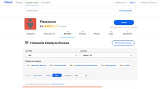 
                            9. Working at Flexsource: Employee Reviews | Indeed.com