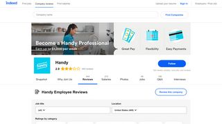 
                            4. Working at Handy: 385 Reviews | Indeed.com