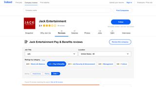 
                            4. Working at Jack Entertainment: Employee Reviews about Pay ...