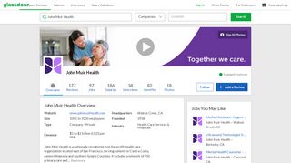 
                            9. Working at John Muir Health | Glassdoor