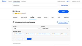 
                            4. Working at Kin Living: Employee Reviews | Indeed.com