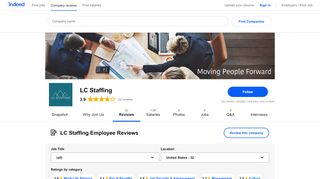 
                            2. Working at LC Staffing: Employee Reviews | Indeed.com