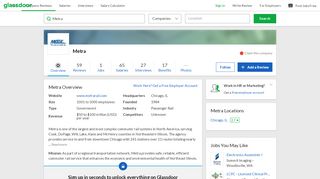 
                            8. Working at Metra | Glassdoor