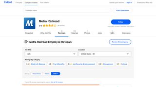 
                            4. Working at Metra Railroad: Employee Reviews | Indeed.com