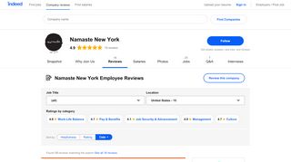 
                            2. Working at Namaste New York: Employee Reviews | Indeed.com