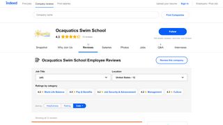 
                            6. Working at Ocaquatics Swim School: Employee Reviews | Indeed.com