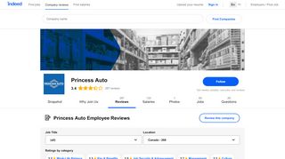 
                            11. Working at Princess Auto: 260 Reviews | Indeed.com