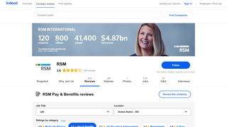 
                            7. Working at RSM: 89 Reviews about Pay & Benefits | Indeed.com