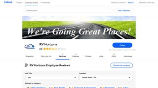 
                            7. Working at RV Horizons: Employee Reviews | Indeed.com