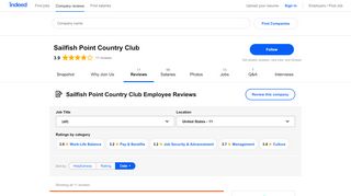 
                            6. Working at Sailfish Point Country Club: Employee Reviews | Indeed.com