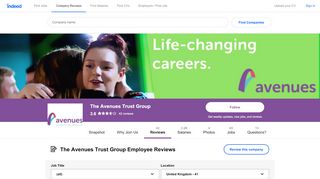 
                            5. Working at The Avenues Trust Group: Employee Reviews | Indeed.co.uk