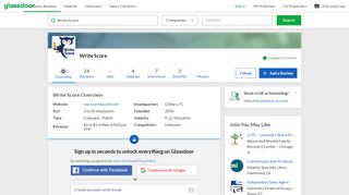 
                            8. Working at Write Score | Glassdoor