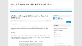 
                            1. Working with Angular JS framework in Dynamics CRM Portal - Inogic