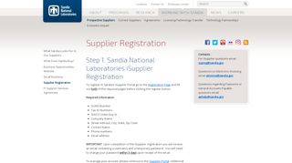 
                            8. Working with Sandia: Supplier ... - Sandia National Laboratories
