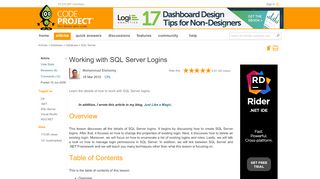 
                            4. Working with SQL Server Logins - CodeProject