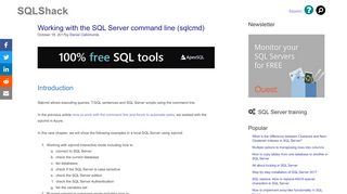 
                            6. Working with the SQL Server command line (sqlcmd) - SQLShack