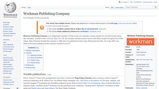 
                            9. Workman Publishing Company - Wikipedia