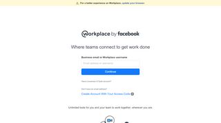 
                            3. Workplace Sign-up / Sign-in - work.facebook.com