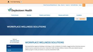 
                            3. Workplace Wellness Solutions - Doylestown Health