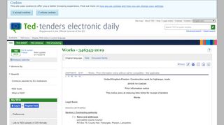 
                            7. Works - 346345-2019 - TED Tenders Electronic Daily