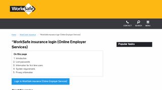 
                            2. *WorkSafe insurance login (Online Employer Services)