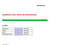 
                            3. Worksheets - IIS Riyadh