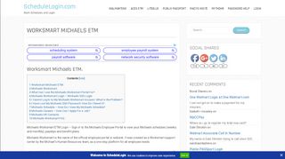 
                            4. Worksmart Michaels ETM Login - Michaels Employee Portal Schedule