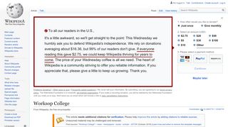 
                            8. Worksop College - Wikipedia