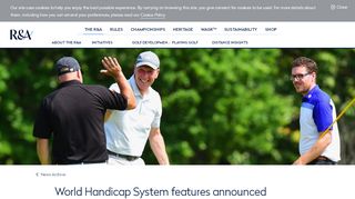
                            4. World Handicap System features announced - The R&A