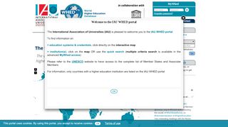 
                            6. World Higher Education Database (WHED) Portal