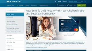 
                            1. World Mastercard Benefits | Amtrak Guest Rewards