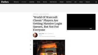 
                            4. 'World Of Warcraft Classic' Players Are Getting Massive Login ...