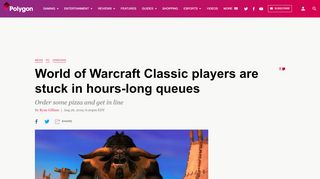 
                            4. World of Warcraft Classic players are stuck in hours-long ...